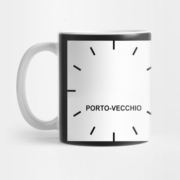 PORTO-VECCHIO Time Zone Wall clock by ghjura